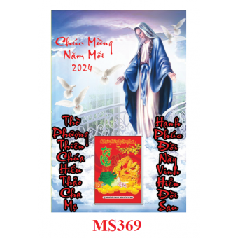 MS369- Bìa lịch công giáo 40x60cm