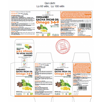 Viên nang mềm Organic Sacha Inchi Omega 3,6,9 Softgel (Uni)