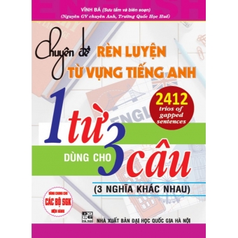 Chuyên đề rèn luyện từ vựng Tiếng Anh 1 từ dùng cho 3 câu ( 3 nghĩa khác nhau)